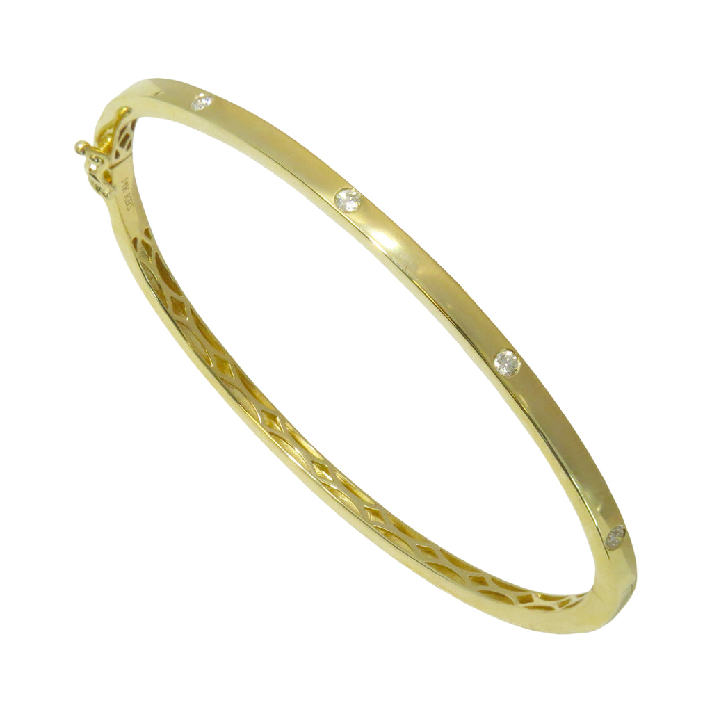 Gold Bangle Bracelet - 3RD MILLENNIUM DESIGNS LTD