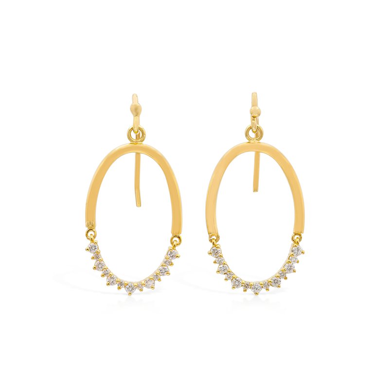 Easy Gold & Diamond Drop Earrings - RUDOLF FRIEDMANN