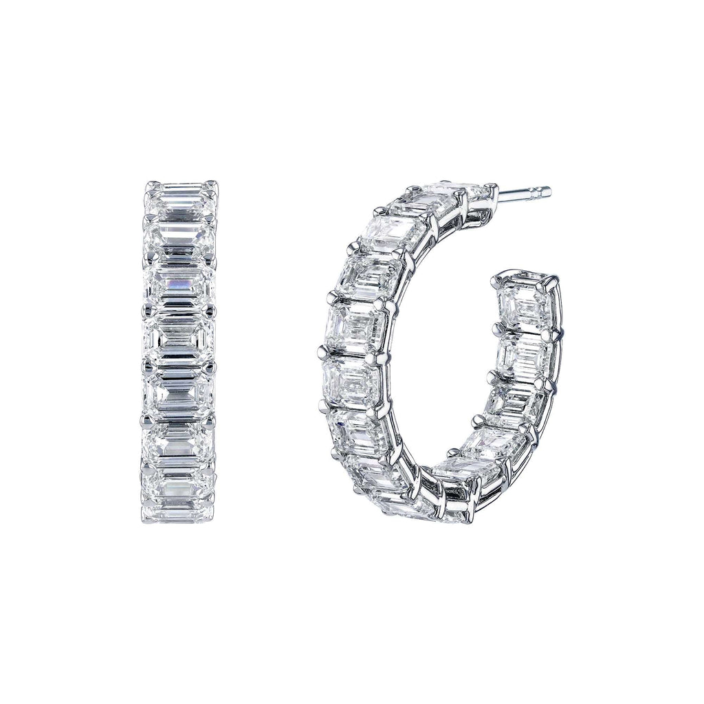 Diamond Hoop Earrings - JOSHUA J FINE JEWELRY