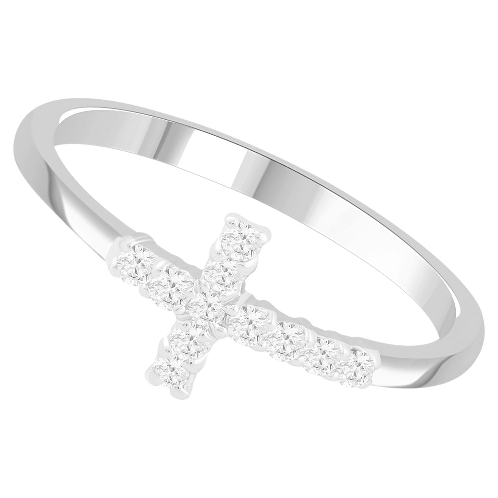 Cross Diamond Ring - HEERA MOTI INC