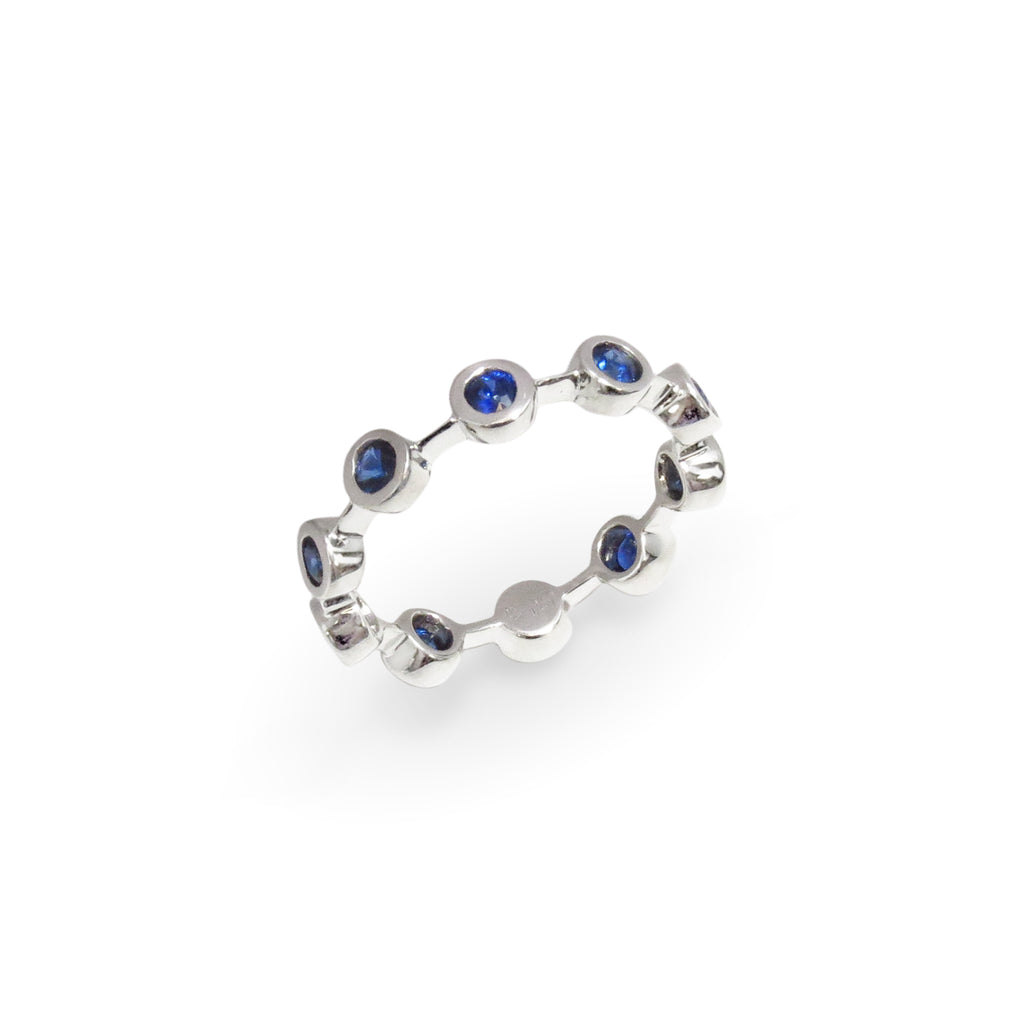 Blue Sapphire Eternity Band - MARCO MOORE