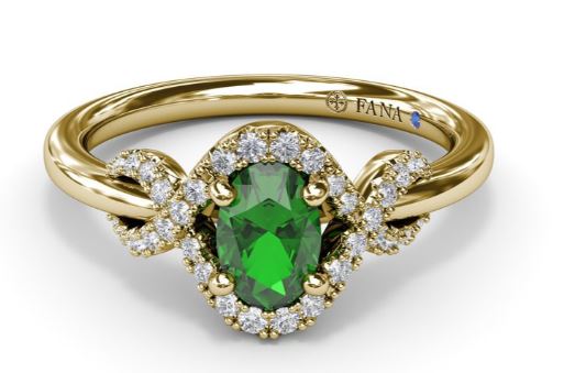 "Love Knot" Emerald and Diamond Ring - FANA
