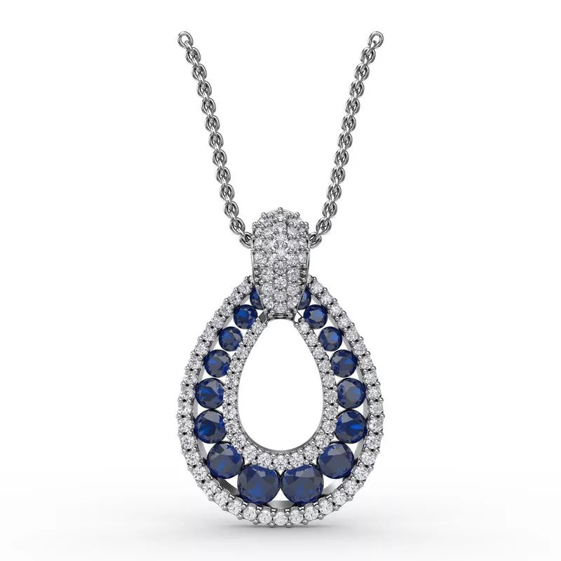 "Steal The Spotlight" Sapphire and Diamond Pendant - FANA