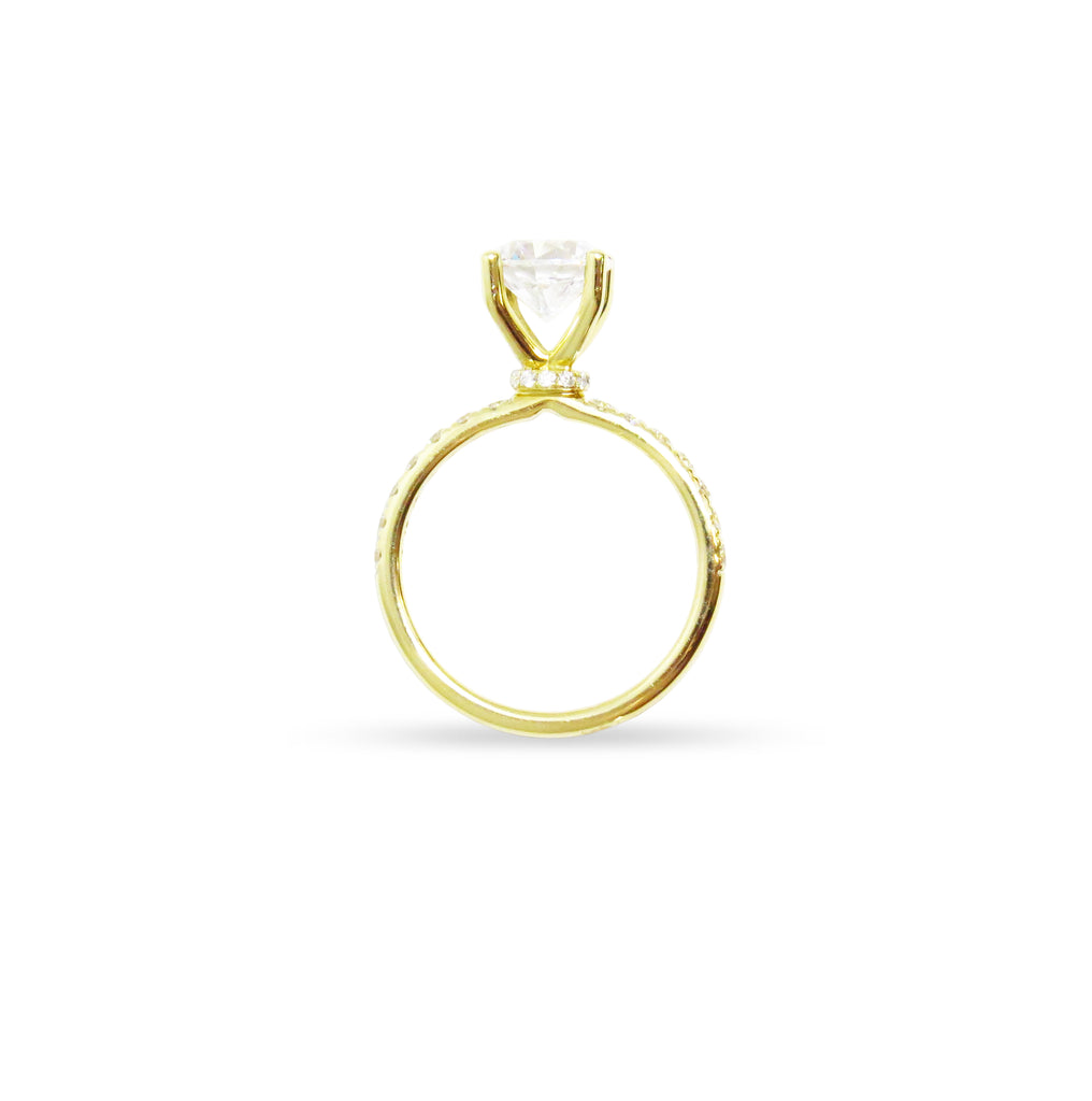 Gold and Diamond Engagement Ring - BIXLERS