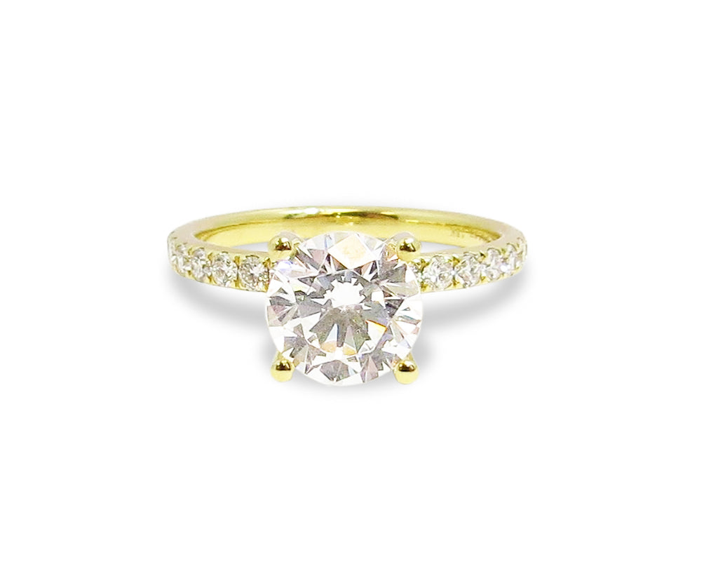 Gold and Diamond Engagement Ring - BIXLERS