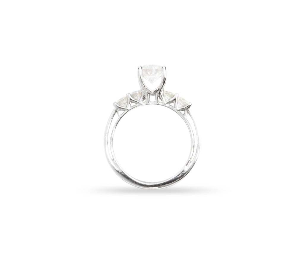 White Gold and Diamond Engagement Ring - BIXLERS