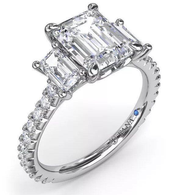 Three Stone Diamond Engagement Ring - FANA