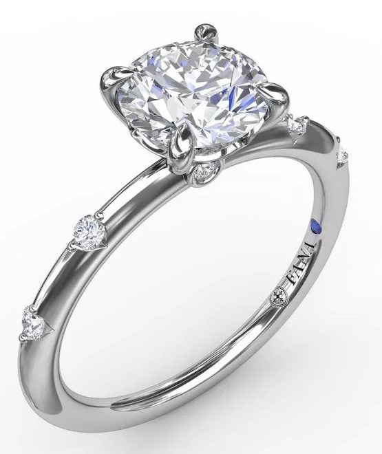 Raindrop Diamond Engagement Ring - FANA