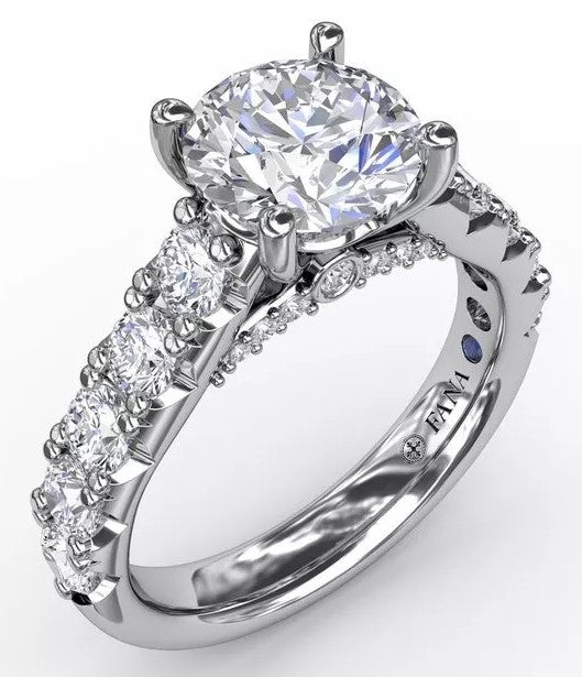 Classic Round Diamond Solitaire Engagement Ring - FANA