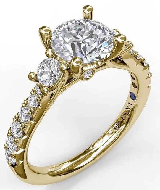 Three Stone Engagement Ring - FANA