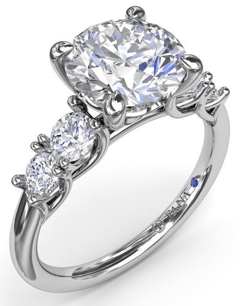 Double Side Stone Engagement Ring - FANA