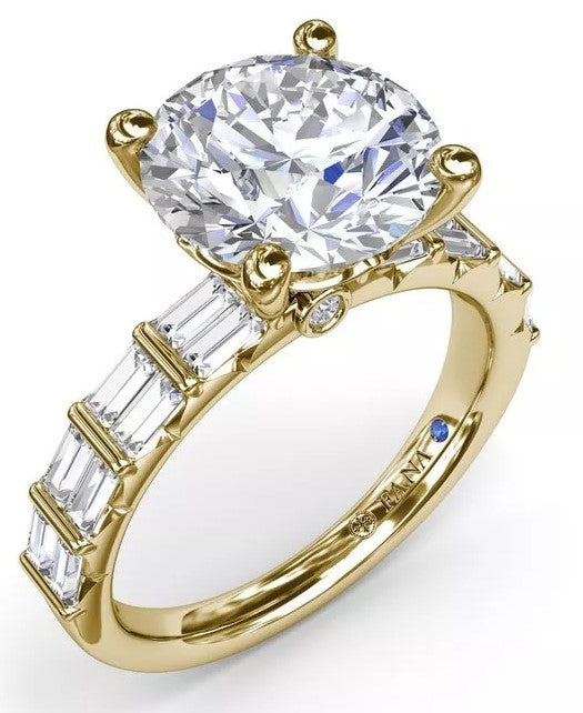 Baguette Diamond Engagement Ring - FANA