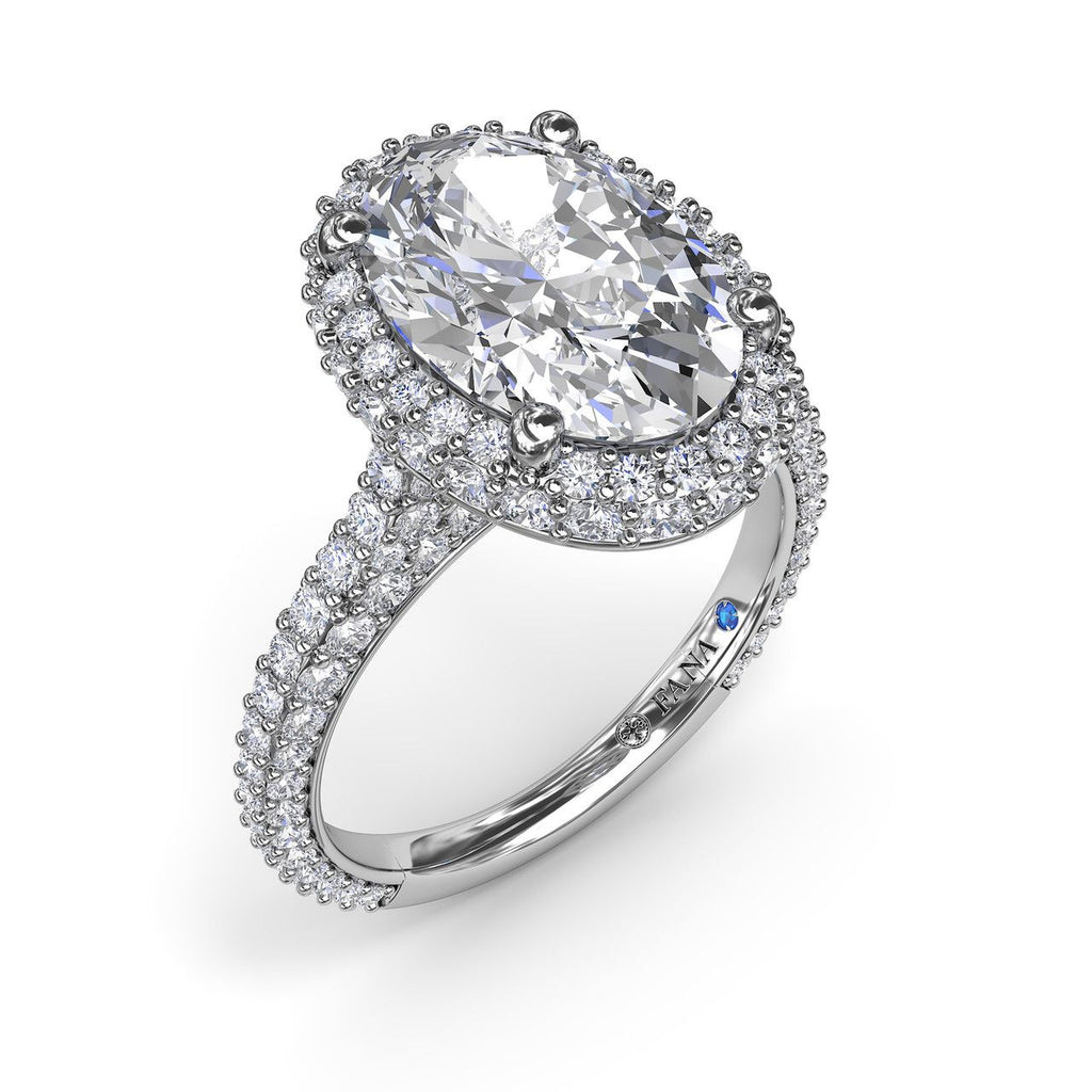 Opulent Halo Diamond Engagement Ring - FANA