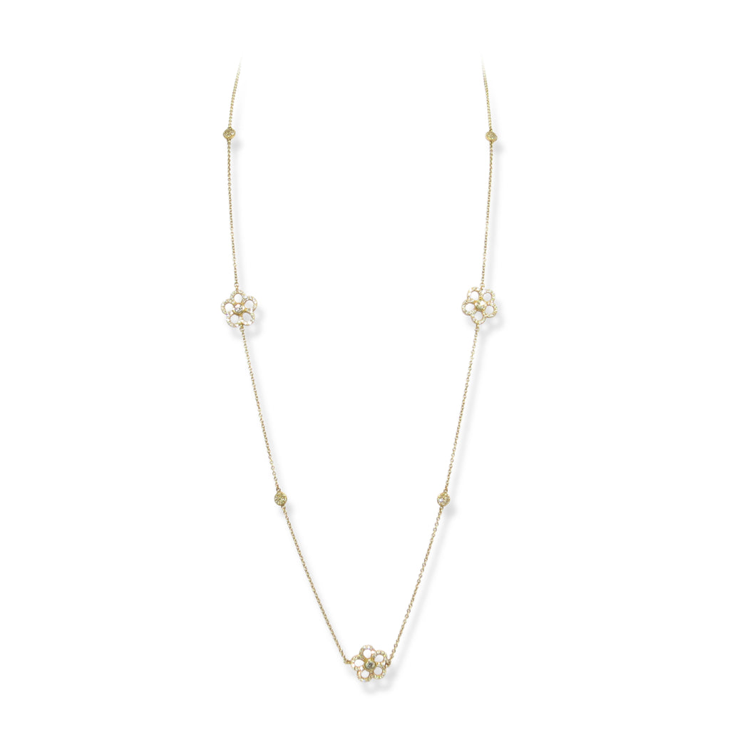 Floral Diamond Necklace - ELOQUENCE