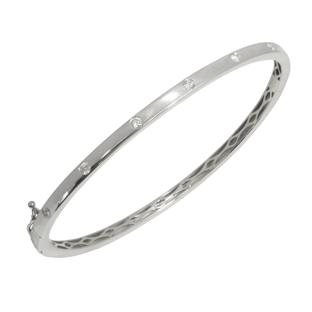 Diamond Bangle Bracelet - 3RD MILLENNIUM DESIGNS LTD