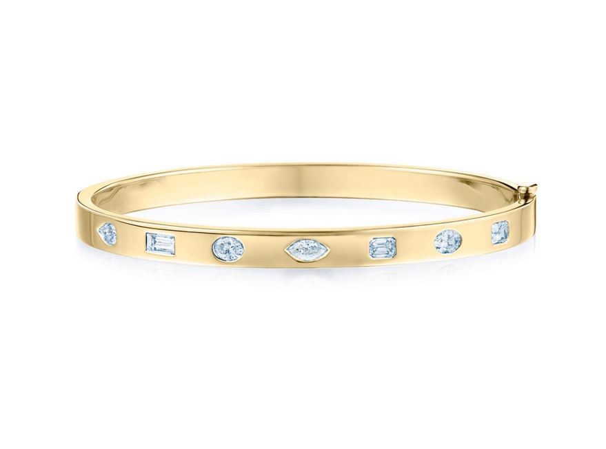 Slim Bangle with Fancy Shape Diamonds - KWIAT