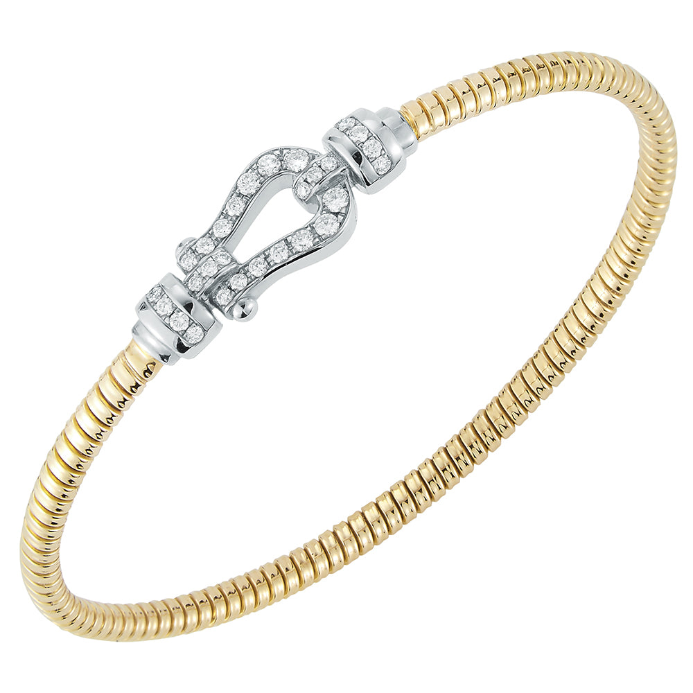 Gold and Diamond Bangle Bracelet - DA GOLD PRODUCTS