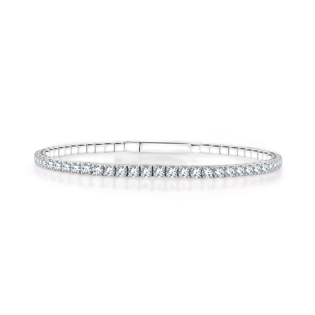 Diamond Flexi Bangle Bracelet - BRILLIANT ELEMENTS BE