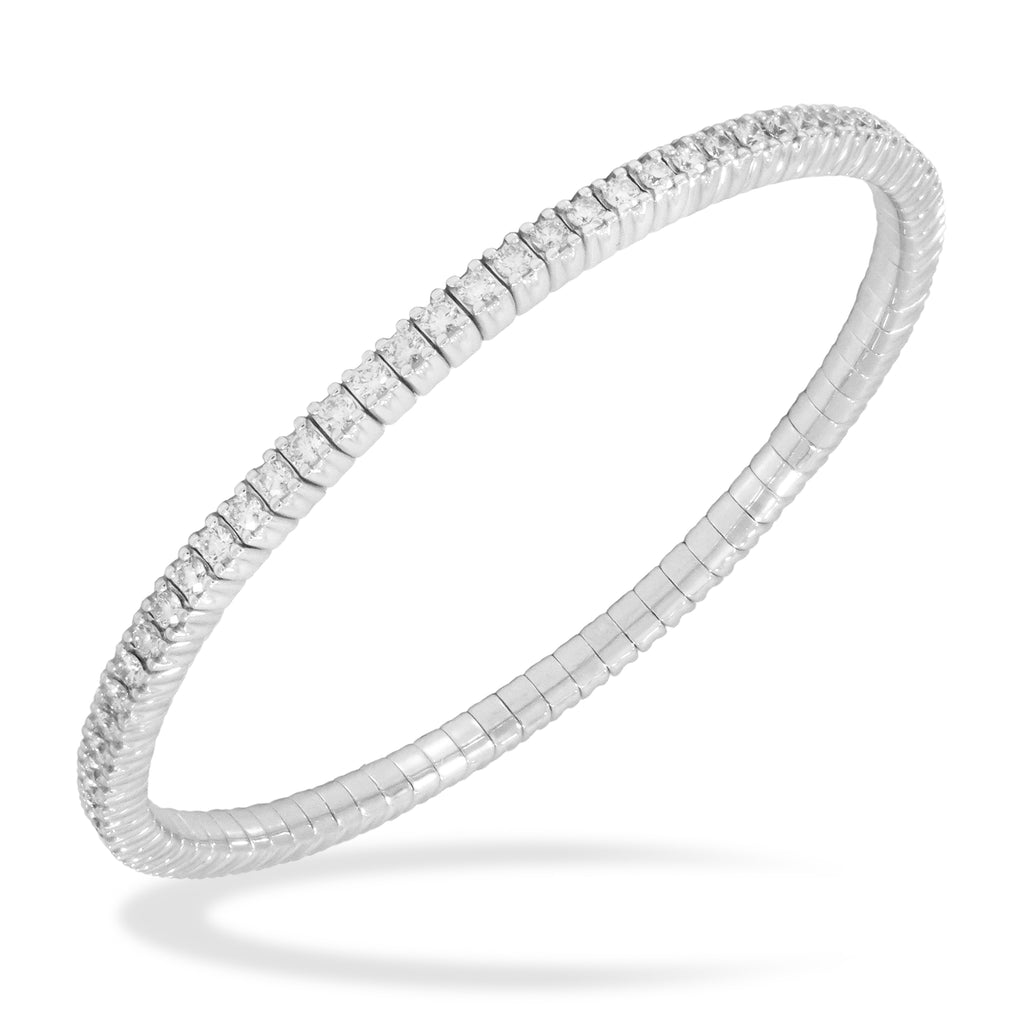 Flexible Diamond Bangle Bracelet - A LINK & CO INC