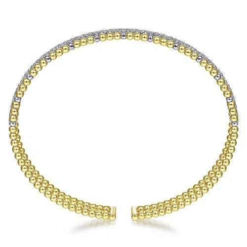 Diamond Cuff Bangle Bracelet - GABRIEL BROS, INC