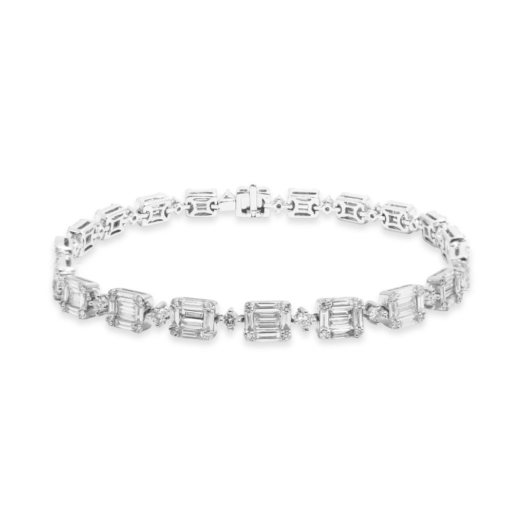 Mosaic Diamond Bracelet - WILLIAM LEVINE INC