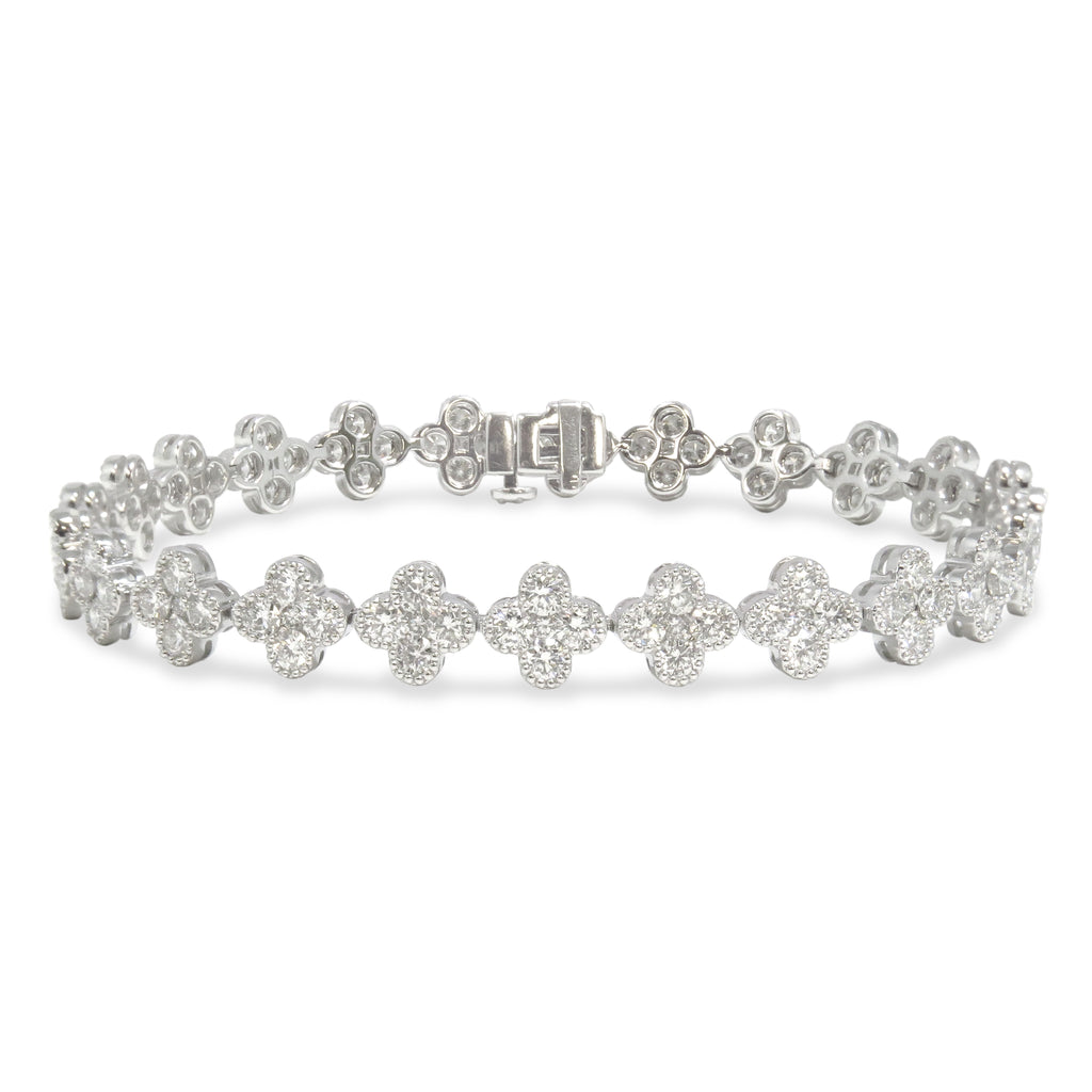 Quatrefoil Diamond Bracelet - VIP GEM & JEWELRY INC