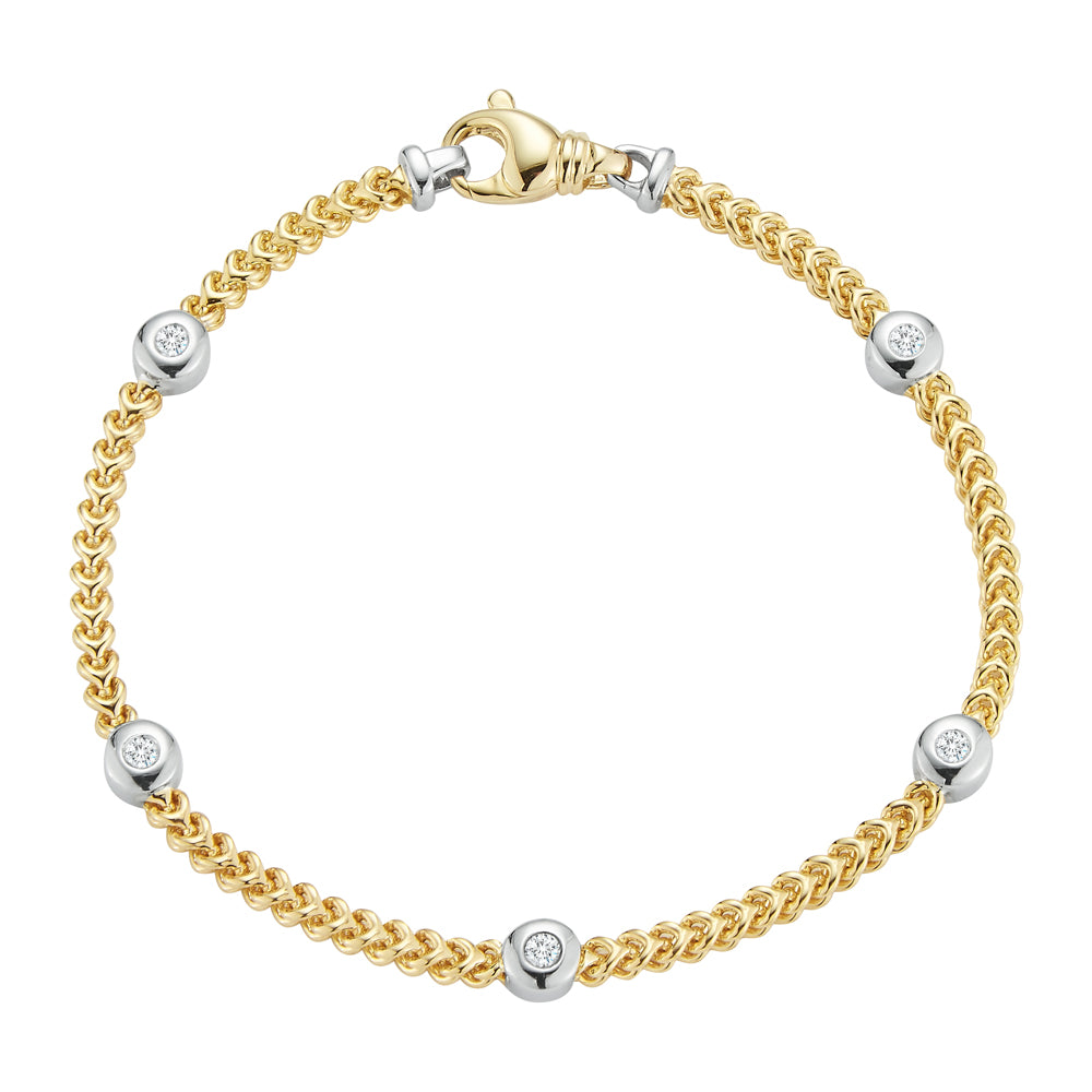 Gold Chain and Diamond Bracelet - DA GOLD PRODUCTS