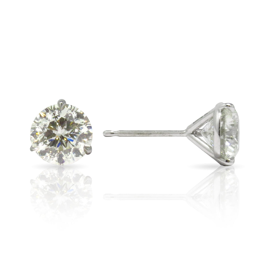 129CoutureFacets™ Diamond Stud Earrings - VIP GEM & JEWELRY INC