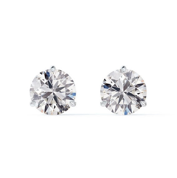 Classic Three Prong 0.30CT Diamond Stud Earrings - FOREVERMARK US INC