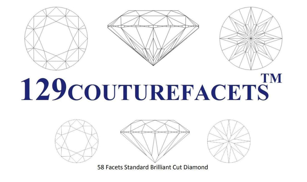 129CoutureFacets™ Diamond Stud Earrings - VIP GEM & JEWELRY INC