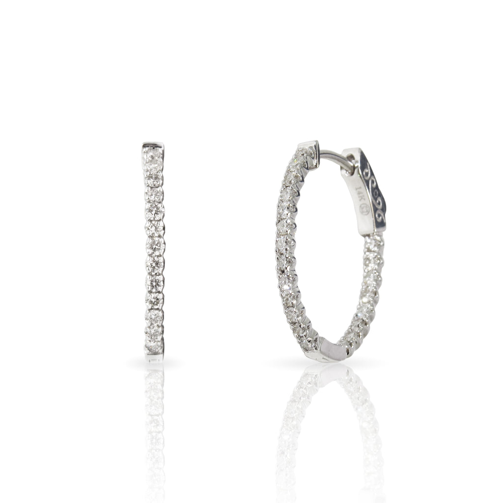 Oval Hoop Earrings - HEERA MOTI INC