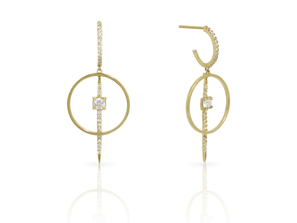 Circle Drop Earrings - ELOQUENCE