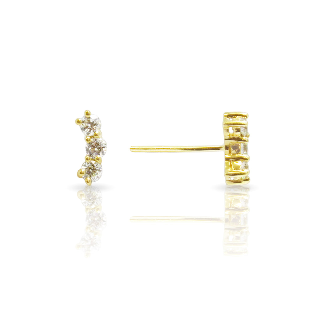 Petite Diamond Earrings - 3RD MILLENNIUM DESIGNS LTD