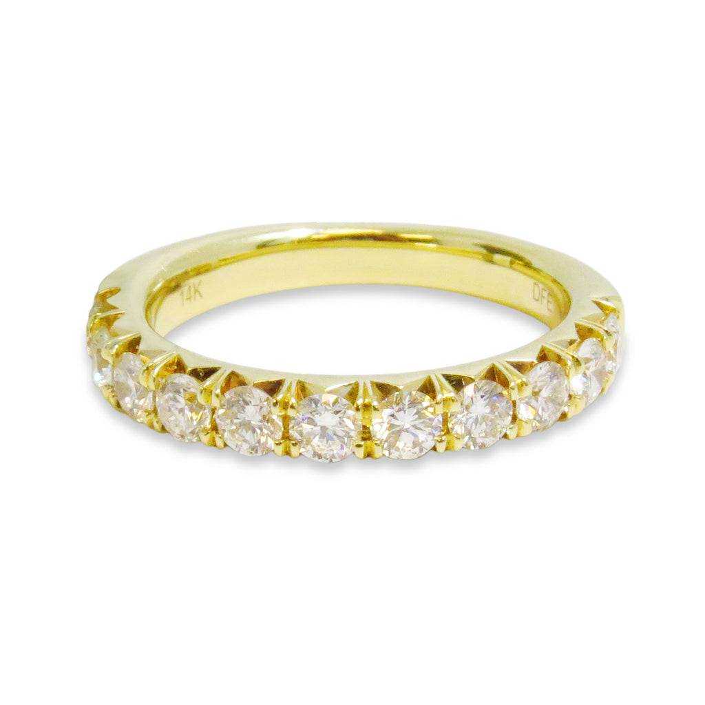 Yellow Gold Diamond Band - DIAMONDS FOREVER OF USA INC