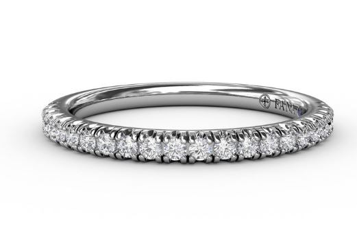 Delicate Modern Pavé Anniversary Band - FANA