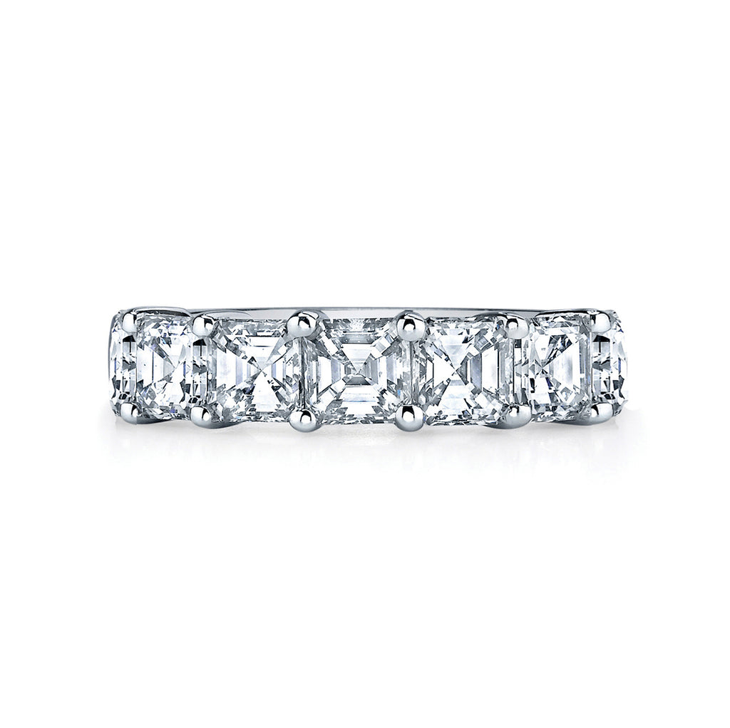 Asscher Diamond Band - JOSHUA J FINE JEWELRY