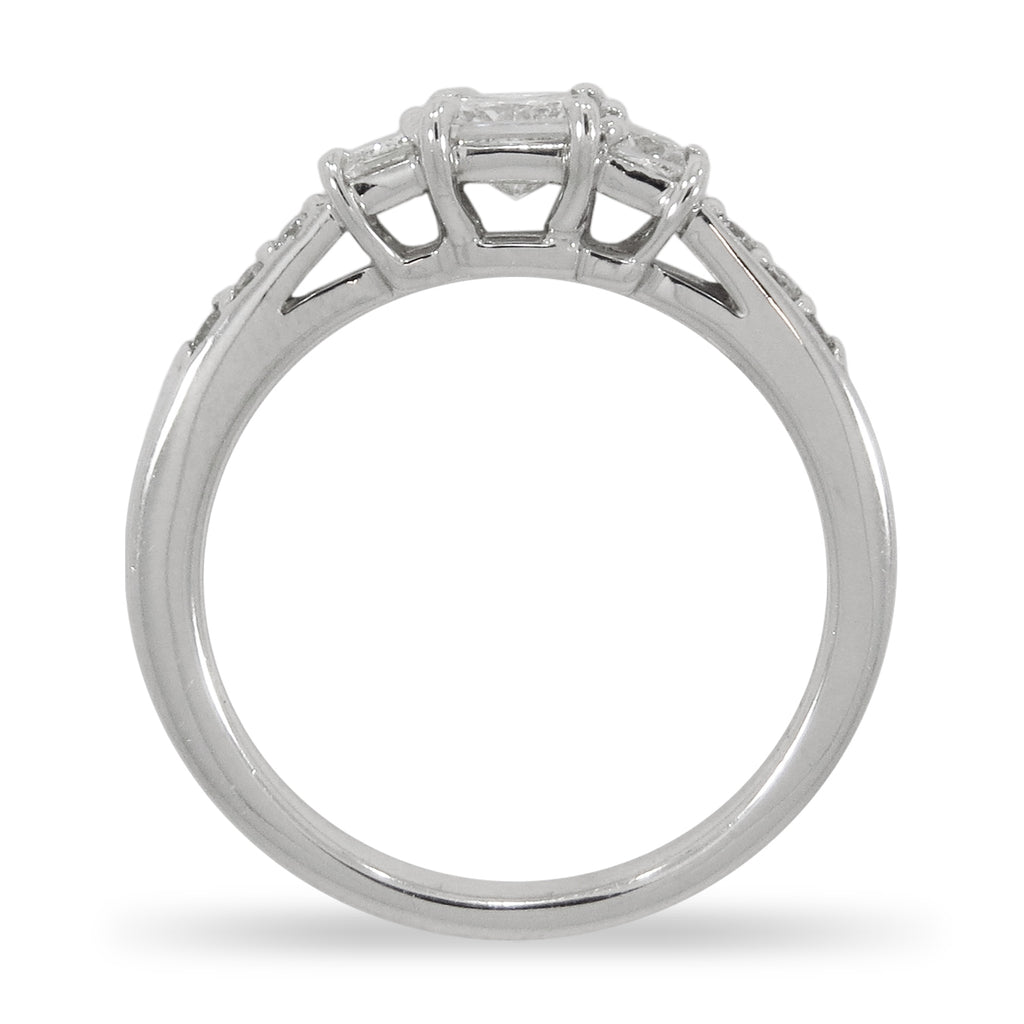 Three-Stone Princess Cut Diamond Ring - ELOQUENCE