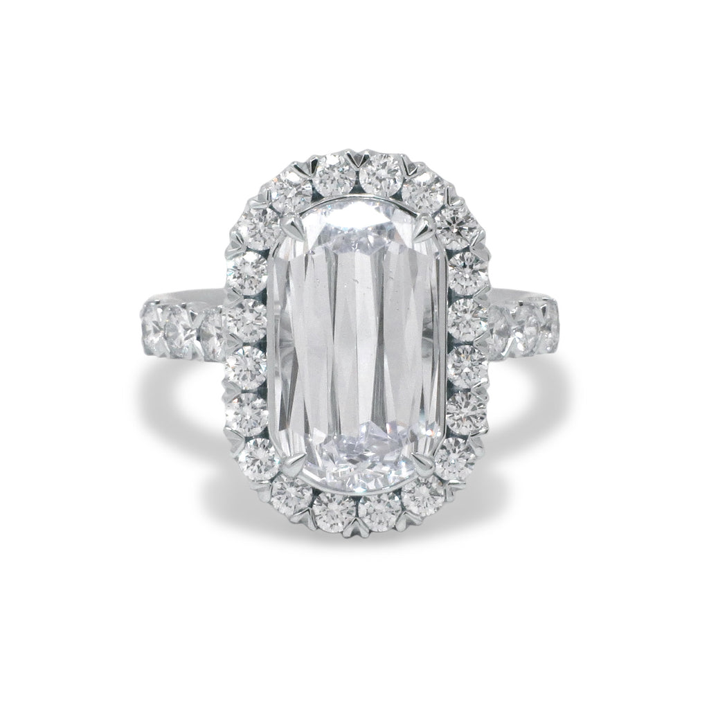 Halo Engagement Ring - CHRISTOPHER DESIGNS INC