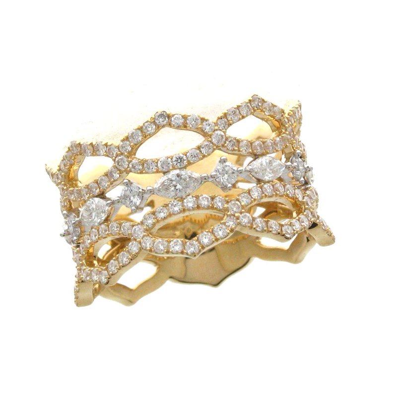 Lacelike Diamond Fashion Ring - YOURLINE