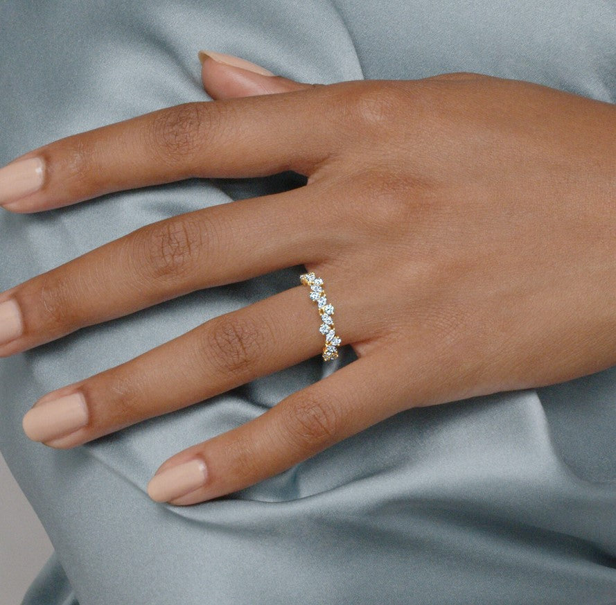 Half Circle Ring with Marquise Diamonds - KWIAT