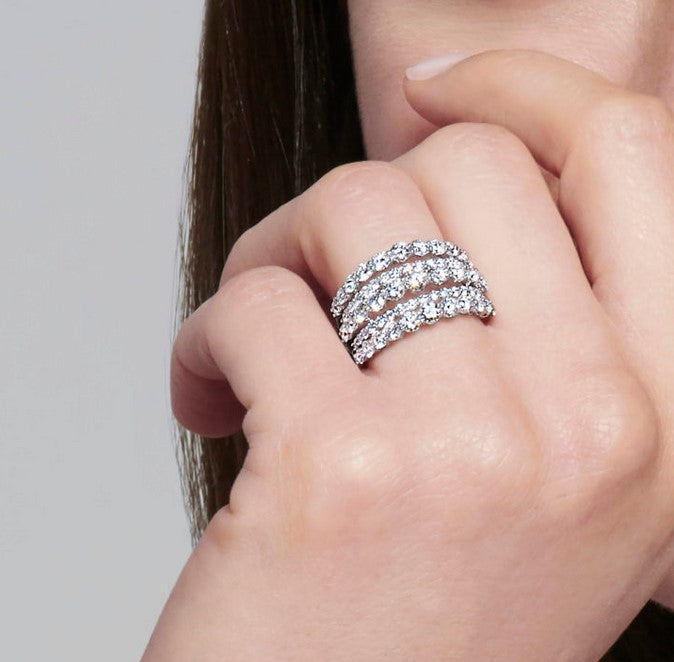 Five Row Ring with Diamonds - KWIAT