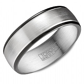 Men's Black Cobalt Wedding Band - CROWNRING