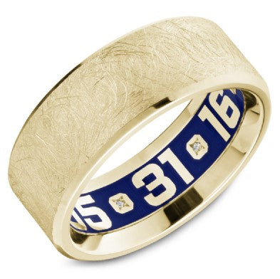 Men's 14K Yellow Gold Wedding Band - CROWNRING