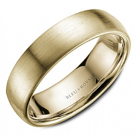 Men's 14K Yellow Gold Wedding Band - CROWNRING