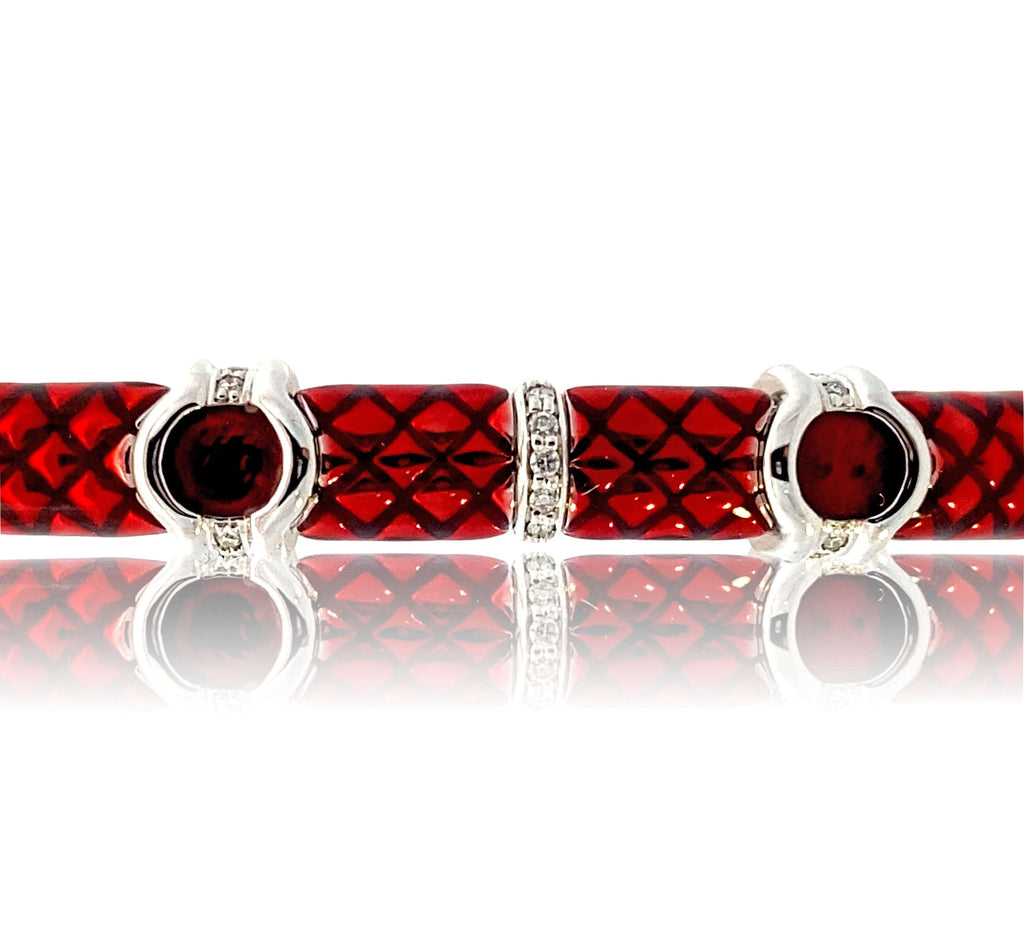 Candy Apple Red Bangle Bracelet - WLH LIMITED