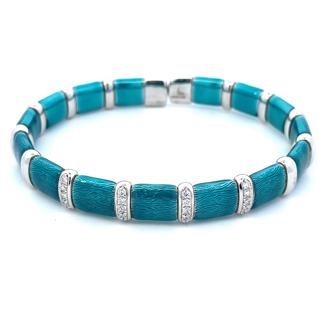 Paraiba Blue Bangle Bracelet - WLH LIMITED