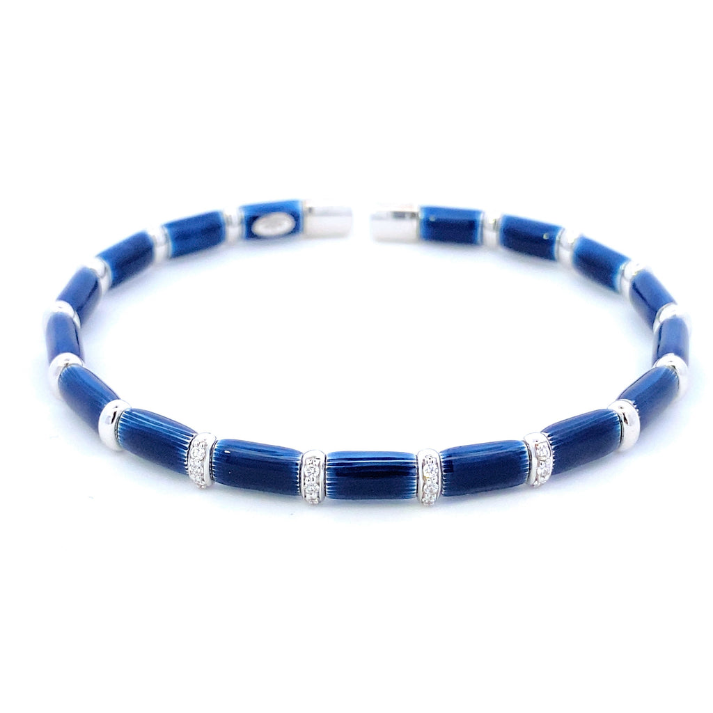 Long Island Blue Bangle Bracelet - WLH LIMITED