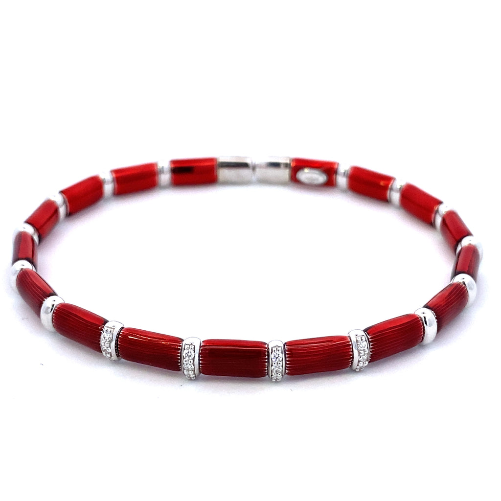 Candy Apple Red Bangle Bracelet - WLH LIMITED