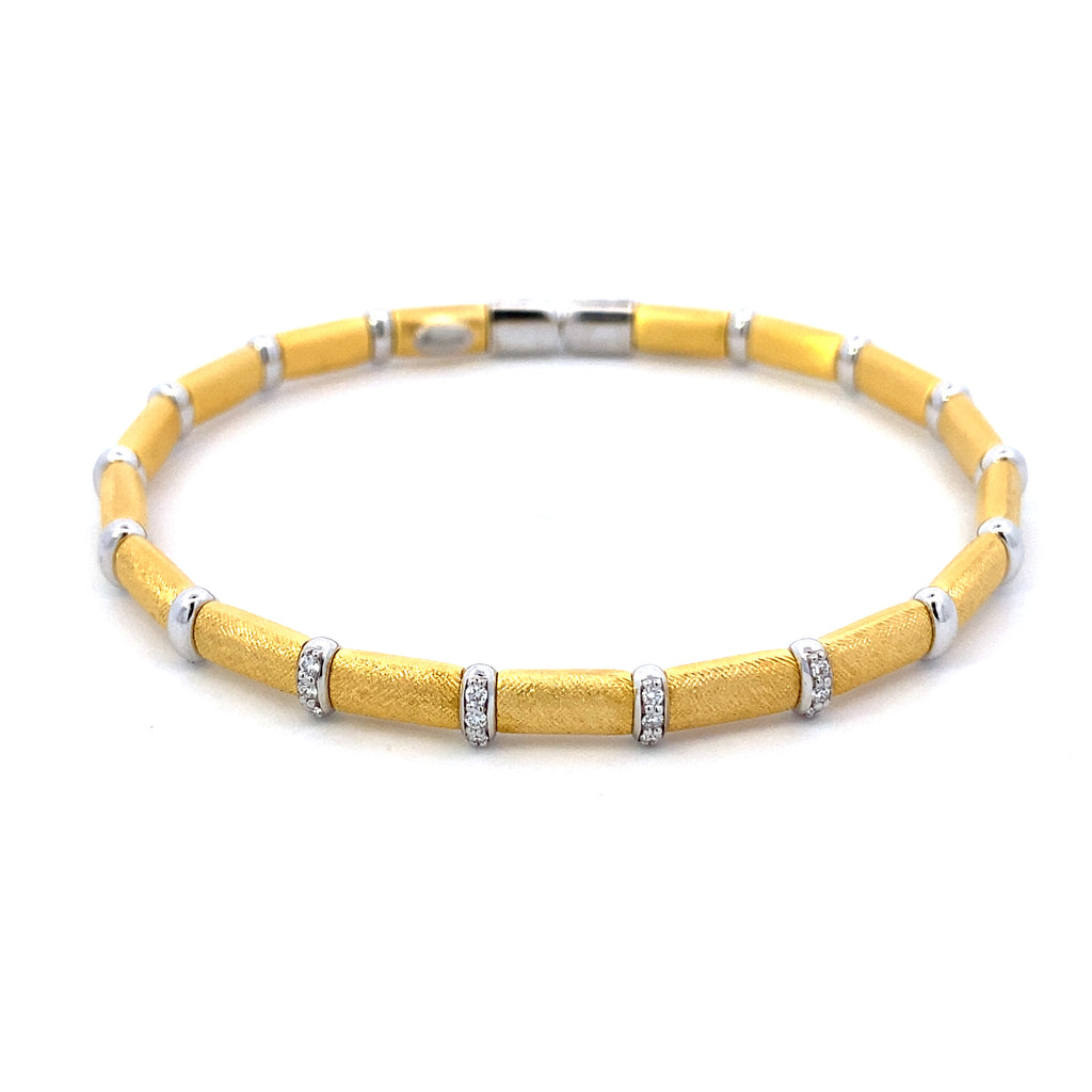 Yellow Vermeil Bangle Bracelet - WLH LIMITED