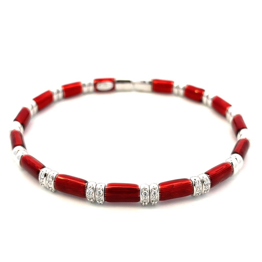 Candy Apple Red Bangle Bracelet - WLH LIMITED